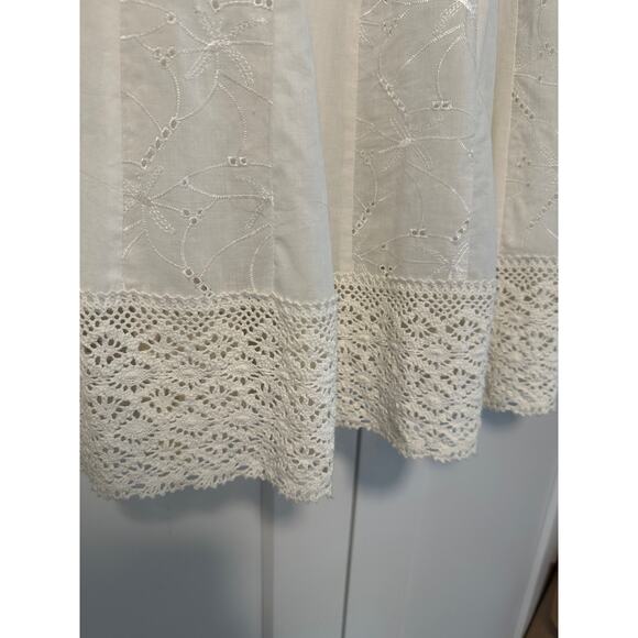 66. Vintage Allison Taylor skirt; white; Size 12 - Picture 5 of 8